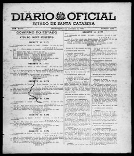 Diário Oficial do Estado de Santa Catarina. Ano 27. N° 6678 de 09/11/1960