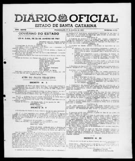 Diário Oficial do Estado de Santa Catarina. Ano 27. N° 6735 de 27/01/1961