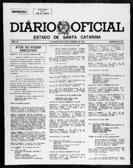 Diário Oficial do Estado de Santa Catarina. Ano 53. N° 13134 de 29/01/1987