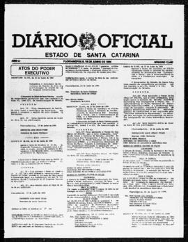 Diário Oficial do Estado de Santa Catarina. Ano 51. N° 12487 de 18/06/1984