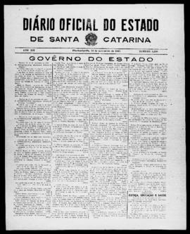 Diário Oficial do Estado de Santa Catarina. Ano 12. N° 3108 de 19/11/1945