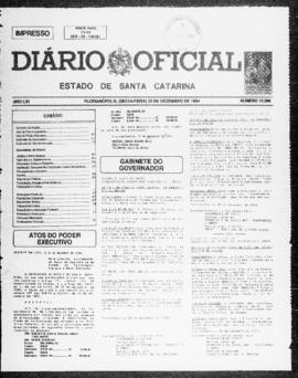 Diário Oficial do Estado de Santa Catarina. Ano 61. N° 15086 de 23/12/1994