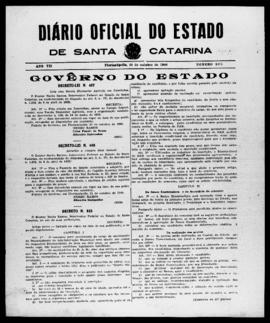 Diário Oficial do Estado de Santa Catarina. Ano 7. N° 1874 de 21/10/1940