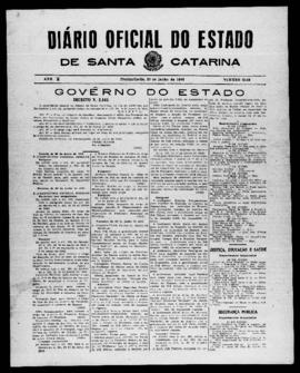 Diário Oficial do Estado de Santa Catarina. Ano 10. N° 2529 de 29/06/1943