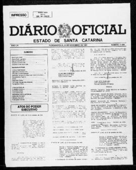 Diário Oficial do Estado de Santa Catarina. Ano 56. N° 14325 de 21/11/1991