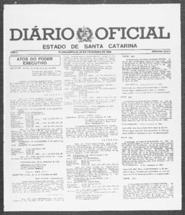 Diário Oficial do Estado de Santa Catarina. Ano 50. N° 12411 de 24/02/1984