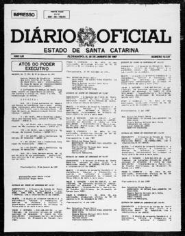 Diário Oficial do Estado de Santa Catarina. Ano 53. N° 13127 de 20/01/1987