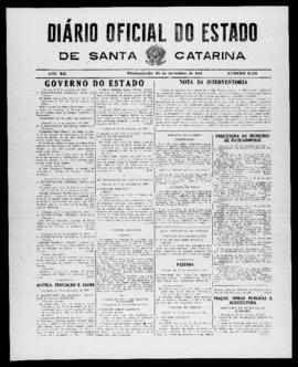 Diário Oficial do Estado de Santa Catarina. Ano 12. N° 3113 de 26/11/1945