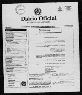 Diário Oficial do Estado de Santa Catarina. Ano 76. N° 18977 de 25/11/2010