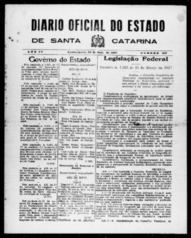 Diário Oficial do Estado de Santa Catarina. Ano 4. N° 927 de 22/05/1937