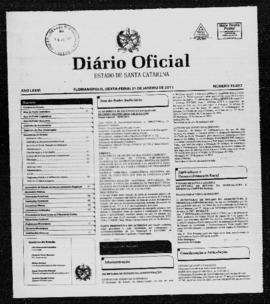 Diário Oficial do Estado de Santa Catarina. Ano 76. N° 19012 de 21/01/2011