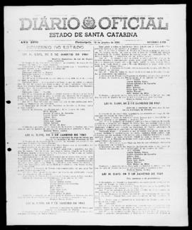 Diário Oficial do Estado de Santa Catarina. Ano 27. N° 6720 de 10/01/1961