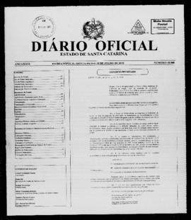 Diário Oficial do Estado de Santa Catarina. Ano 76. N° 18900 de 30/07/2010