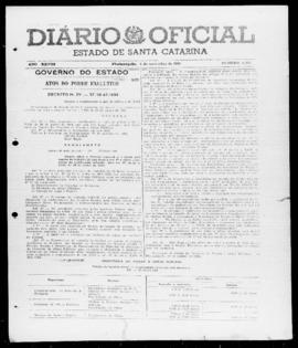 Diário Oficial do Estado de Santa Catarina. Ano 28. N° 6922 de 06/11/1961