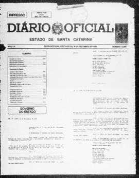 Diário Oficial do Estado de Santa Catarina. Ano 61. N° 15091 de 30/12/1994. Parte 1