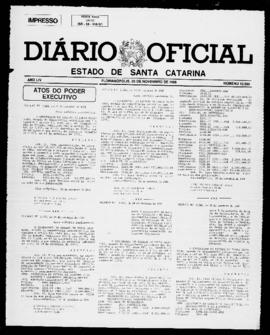 Diário Oficial do Estado de Santa Catarina. Ano 54. N° 13585 de 25/11/1988