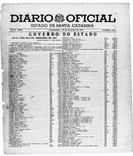 Diário Oficial do Estado de Santa Catarina. Ano 24. Nº 6004 de 28/12/1957