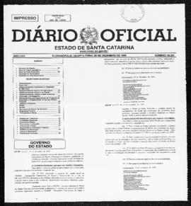 Diário Oficial do Estado de Santa Catarina. Ano 66. N° 16321 de 29/12/1999