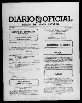 Diário Oficial do Estado de Santa Catarina. Ano 48. N° 11911 de 17/02/1982
