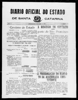 Diário Oficial do Estado de Santa Catarina. Ano 1. N° 86 de 20/06/1934
