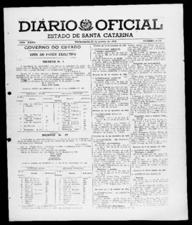 Diário Oficial do Estado de Santa Catarina. Ano 27. N° 6725 de 16/01/1961