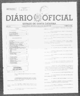 Diário Oficial do Estado de Santa Catarina. Ano 65. N° 15968 de 27/07/1998
