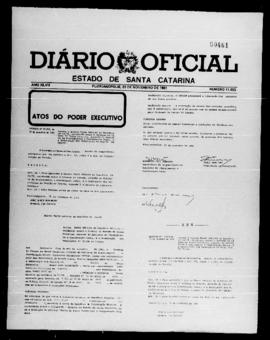 Diário Oficial do Estado de Santa Catarina. Ano 47. N° 11853 de 23/11/1981