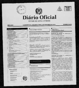 Diário Oficial do Estado de Santa Catarina. Ano 76. N° 18974 de 22/11/2010