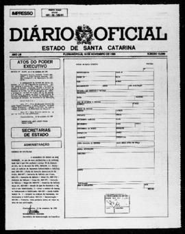 Diário Oficial do Estado de Santa Catarina. Ano 53. N° 13086 de 18/11/1986