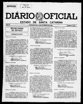 Diário Oficial do Estado de Santa Catarina. Ano 54. N° 13575 de 10/11/1988