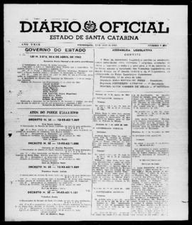 Diário Oficial do Estado de Santa Catarina. Ano 29. N° 7030 de 13/04/1962