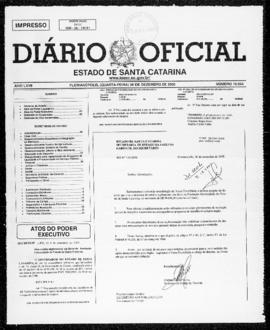 Diário Oficial do Estado de Santa Catarina. Ano 67. N° 16554 de 06/12/2000