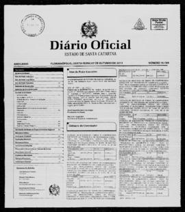 Diário Oficial do Estado de Santa Catarina. Ano 77. N° 19189 de 07/10/2011