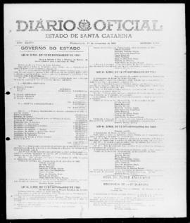 Diário Oficial do Estado de Santa Catarina. Ano 28. N° 6930 de 17/11/1961