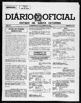 Diário Oficial do Estado de Santa Catarina. Ano 53. N° 13122 de 13/01/1987