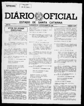 Diário Oficial do Estado de Santa Catarina. Ano 54. N° 13577 de 14/11/1988