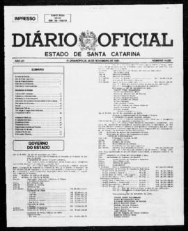 Diário Oficial do Estado de Santa Catarina. Ano 56. N° 14330 de 28/11/1991