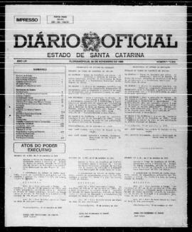 Diário Oficial do Estado de Santa Catarina. Ano 54. N° 13833 de 28/11/1989.Parte 1