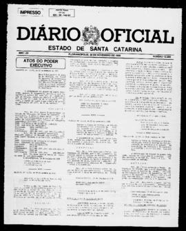 Diário Oficial do Estado de Santa Catarina. Ano 54. N° 13586 de 28/11/1988
