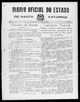 Diário Oficial do Estado de Santa Catarina. Ano 1. N° 69 de 30/05/1934