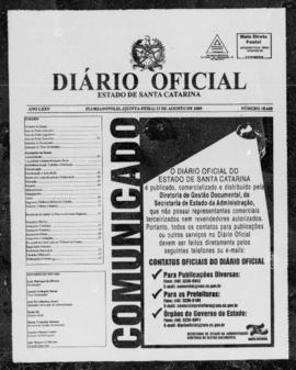 Diário Oficial do Estado de Santa Catarina. Ano 75. N° 18668 de 13/08/2009