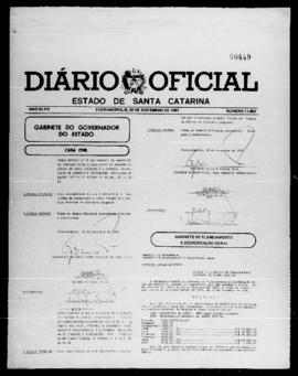 Diário Oficial do Estado de Santa Catarina. Ano 47. N° 11852 de 20/11/1981