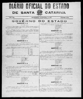 Diário Oficial do Estado de Santa Catarina. Ano 12. N° 3121 de 06/12/1945