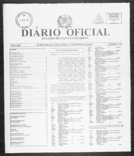 Diário Oficial do Estado de Santa Catarina. Ano 72. N° 18072 de 27/02/2007