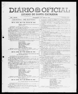 Diário Oficial do Estado de Santa Catarina. Ano 28. N° 6823 de 13/06/1961
