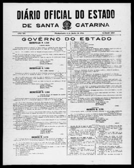 Diário Oficial do Estado de Santa Catarina. Ano 12. N° 2995 de 06/06/1945