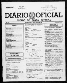 Diário Oficial do Estado de Santa Catarina. Ano 56. N° 14244 de 29/07/1991