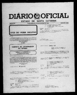 Diário Oficial do Estado de Santa Catarina. Ano 48. N° 11910 de 16/02/1982