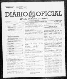 Diário Oficial do Estado de Santa Catarina. Ano 69. N° 17043 de 28/11/2002
