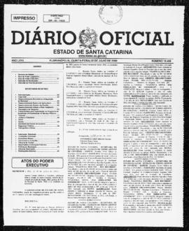 Diário Oficial do Estado de Santa Catarina. Ano 67. N° 16459 de 20/07/2000